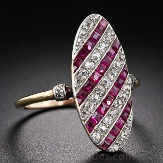 Antique Ruby and Diamond Ring