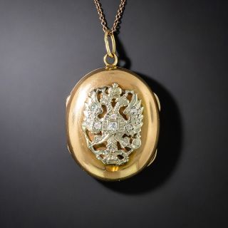 Antique Russian Imperial Crest Locket, Circa 1900 - 2
