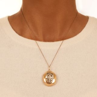Antique Russian Imperial Crest Locket, Circa 1900