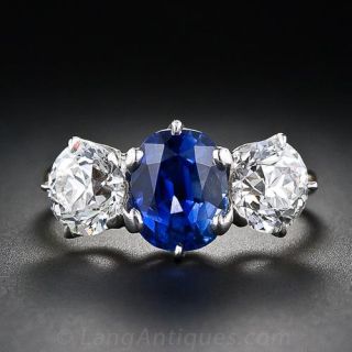 Antique Sapphire and Diamond Ring 