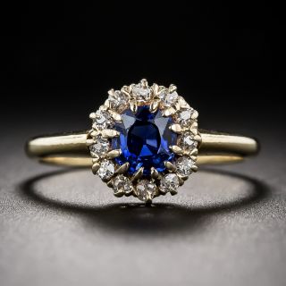 Antique Sapphire and Diamond Ring