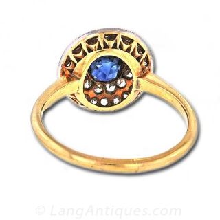 Antique Sapphire and Diamond Ring
