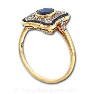Antique Sapphire Ring, Circa 1900