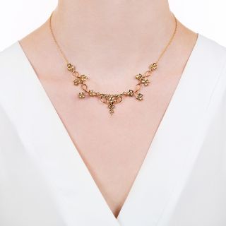 Antique Seed Pearl Necklace by Krementz