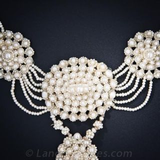 Antique Seed Pearl  Necklace