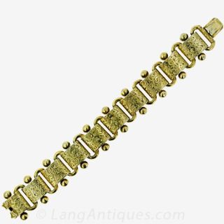 Antique Silver Gilt Bracelet