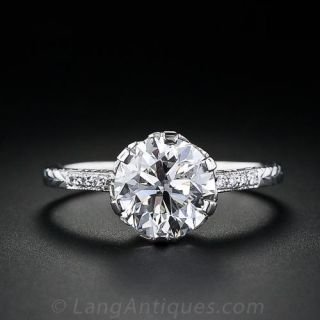 Antique Style 2.03 Carat Diamond Ring