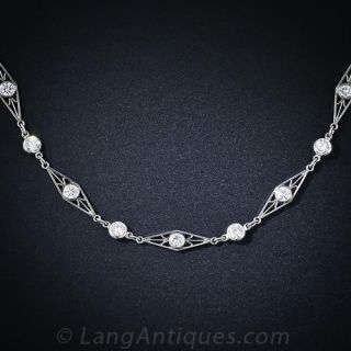 Antique Style Diamond Chain