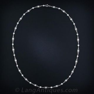 Antique Style Diamond Chain