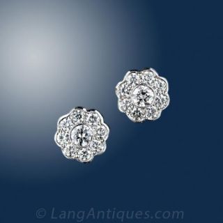 Antique Diamond Earrings 