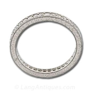 Antique Style Diamond Eternity Band