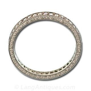 Antique Style Diamond Eternity Band