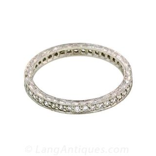 Antique Style Diamond Eternity Band