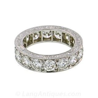 Antique Style Diamond Eternity Band