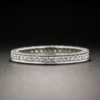 Antique Style Diamond Eternity Band - Size 6 1/4