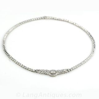 Antique Style Diamond Necklace