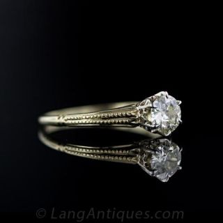 Antique Style Diamond Solitaire