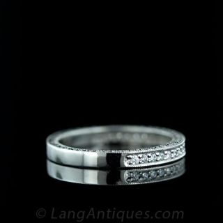 Antique Style Diamond Wedding Band