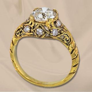 Antique Style Engagement Ring