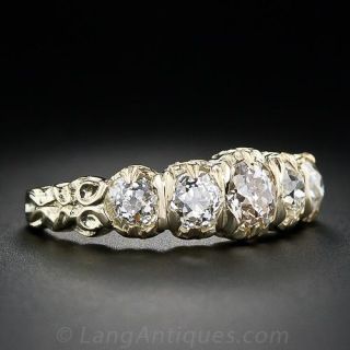 Antique Style Five-Stone Diamond Ring