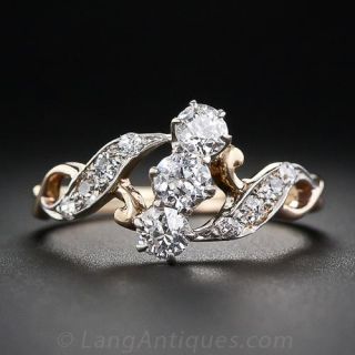 Antique Three-Stone Diamond Ring