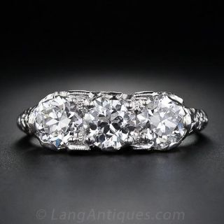 Antique Three-Stone Diamond Ring
