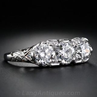 Antique Three-Stone Diamond Ring