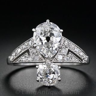 Antique Twin-Diamond Ring