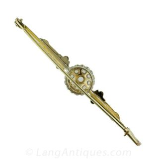 Antique Victorian Diamond Bar Pin