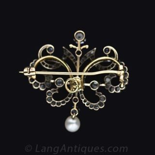 Antique Victorian Diamond Brooch 