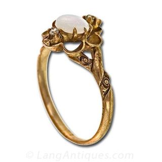 Antique Victorian Opal Ring