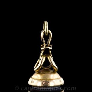 Antique Victorian Sardonyx Seal Fob