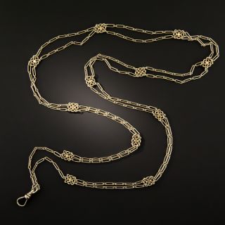 Antique Watch Chain Necklace - 2