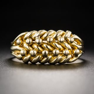 Antique Woven Gold Band