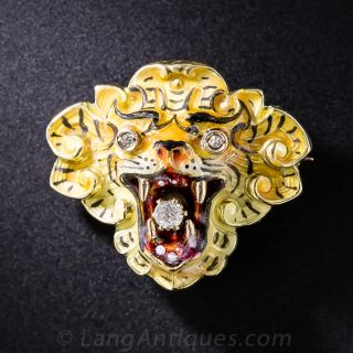 Antique Year-of-the-Tiger Pin