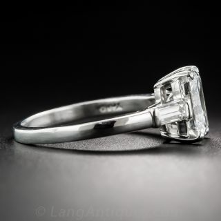 2.21 Carat Emerald-Cut Diamond Ring by Raymond Yard