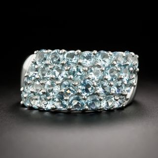 Aquamarine Band Ring - 3