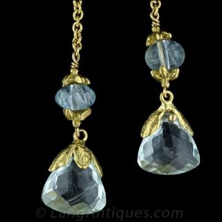 Aquamarine Lariat Necklace