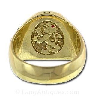 Aquitane Coat of Arms Ring
