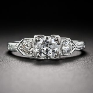Art Deco 0.45 Carat Diamond Engagement Ring