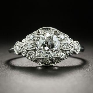 Art Deco 1.02 Carat Diamond Engagement Ring - GIA H VS2 - 2