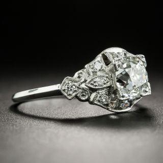 Art Deco 1.02 Carat Diamond Engagement Ring - GIA H VS2