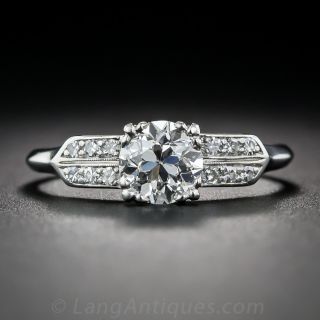 Art Deco 1.04 Carat Diamond Engagement Ring - 1