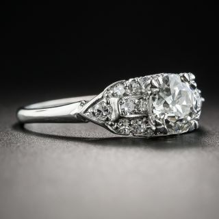 Art Deco 1.04 Carat Diamond Platinum Engagement Ring - GIA J VS2 
