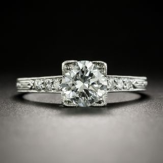 Art Deco 1.05 Carat Diamond Engagement Ring - GIA E VVS2 - 2