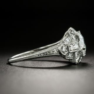 Art Deco 1.07 Carat Diamond Engagement Ring - GIA G VS1