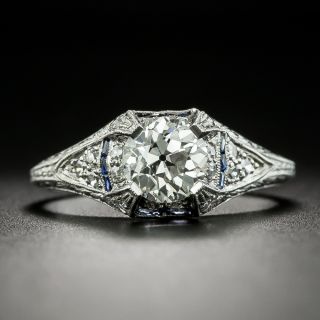 Art Deco 1.07 Carat Diamond Engagement Ring - GIA I VS1 - 1