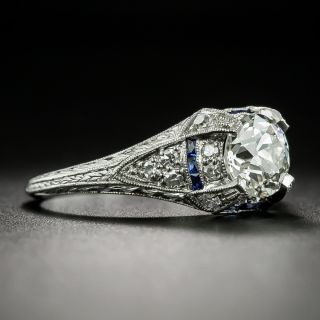 Art Deco 1.07 Carat Diamond Engagement Ring - GIA I VS1