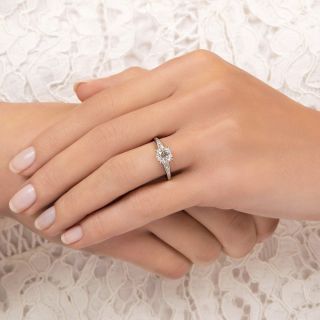Art Deco 1.07 Carat Diamond Engagement Ring - GIA I VS2