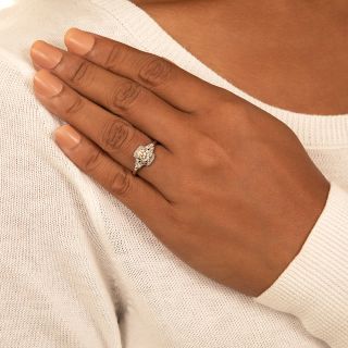 Art Deco 1.08 Carat Diamond Engagement Ring 